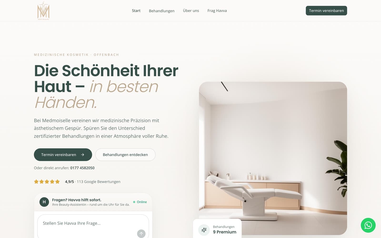 Screenshot von MED-Moiselle